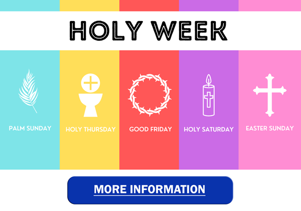Holy Week schedule