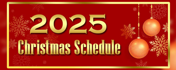 2025 Christmas Schedule