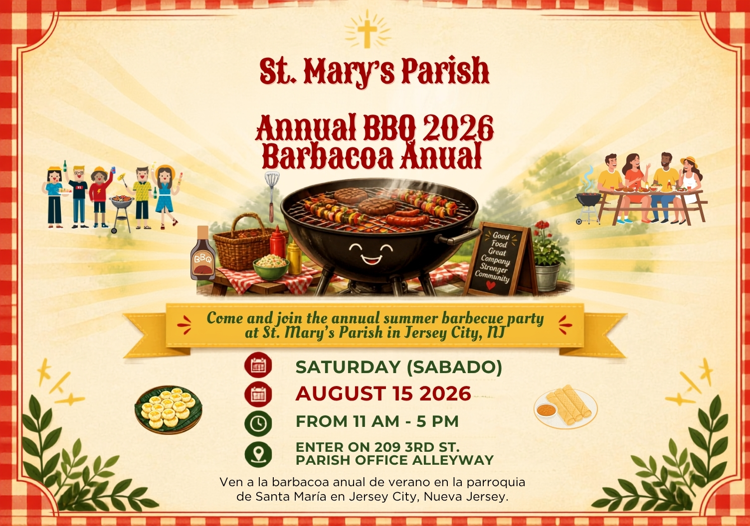 2026 Parish Summer Barbecue Flyer